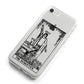 The Magician Monochrome Tarot Card iPhone 8 Bumper Case on Silver iPhone Alternative Image