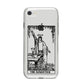 The Magician Monochrome Tarot Card iPhone 8 Bumper Case on Silver iPhone