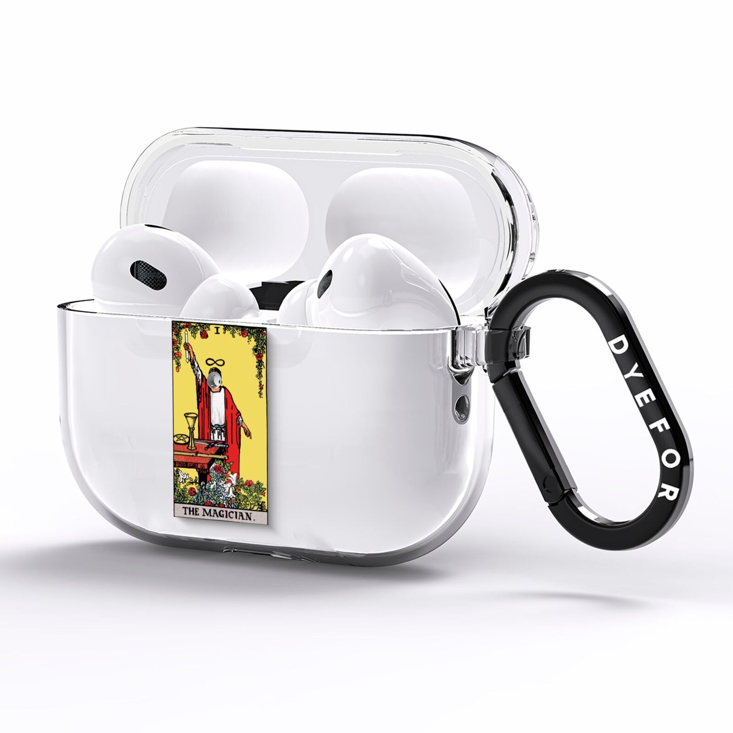 The Magician Tarot Card AirPods Pro Clear Case Side Image