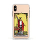 The Magician Tarot Card Apple iPhone Xs Impact Case White Edge on Gold Phone