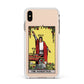 The Magician Tarot Card Apple iPhone Xs Max Impact Case White Edge on Gold Phone