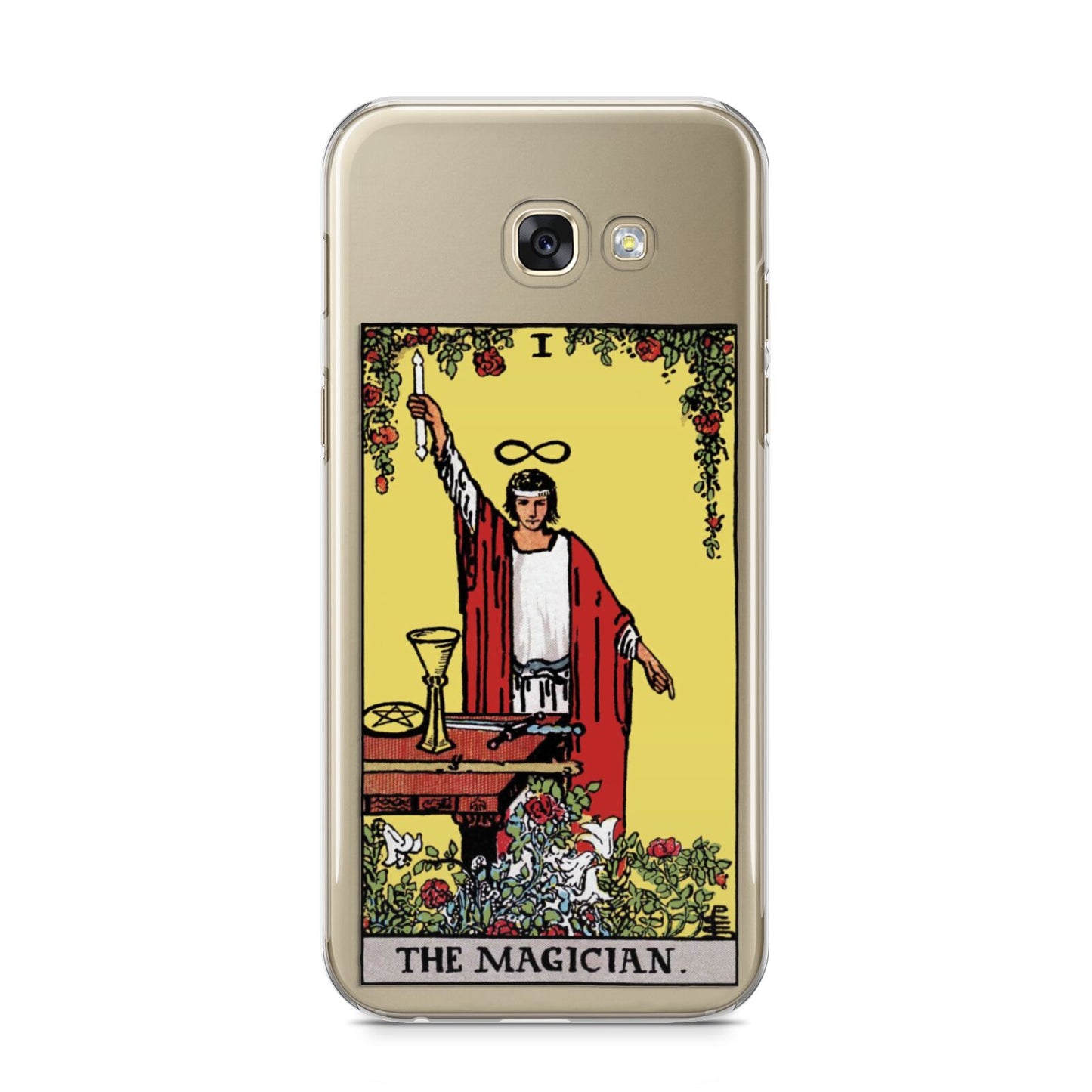 The Magician Tarot Card Samsung Galaxy A5 2017 Case on gold phone