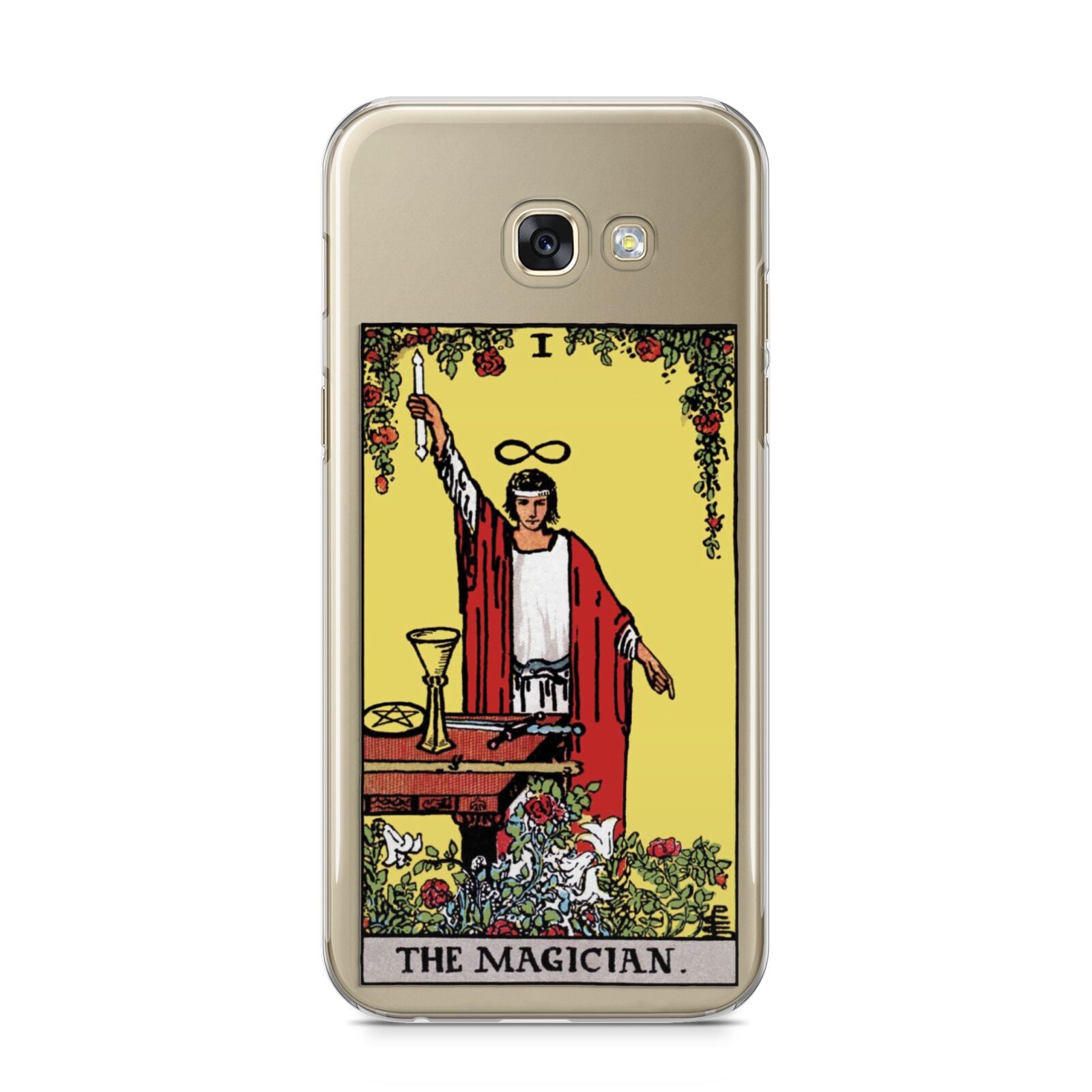 The Magician Tarot Card Samsung Galaxy A5 2017 Case on gold phone