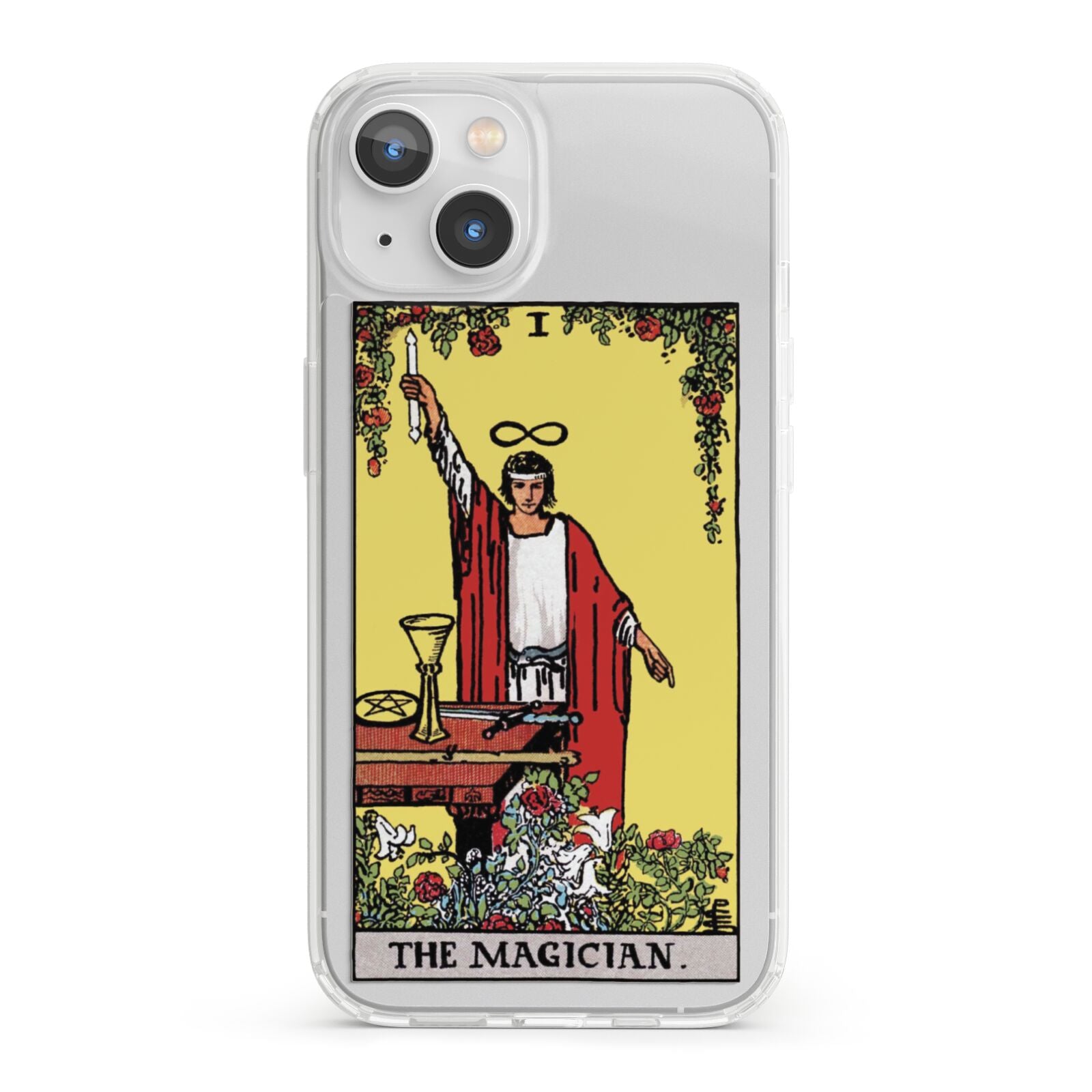 The Magician Tarot Card iPhone 13 Clear Bumper Case