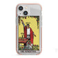 The Magician Tarot Card iPhone 13 Mini TPU Impact Case with Pink Edges