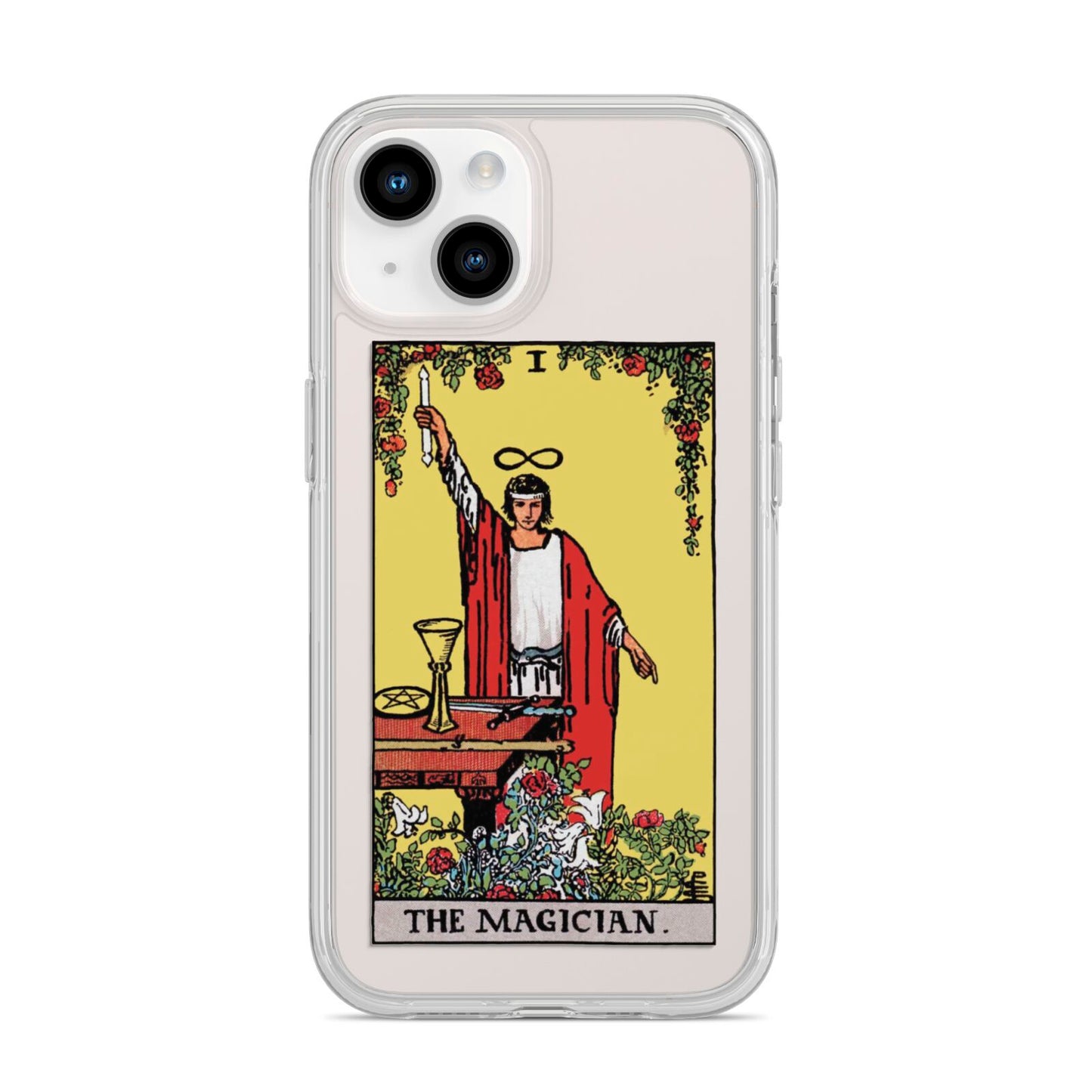 The Magician Tarot Card iPhone 14 Clear Tough Case Starlight