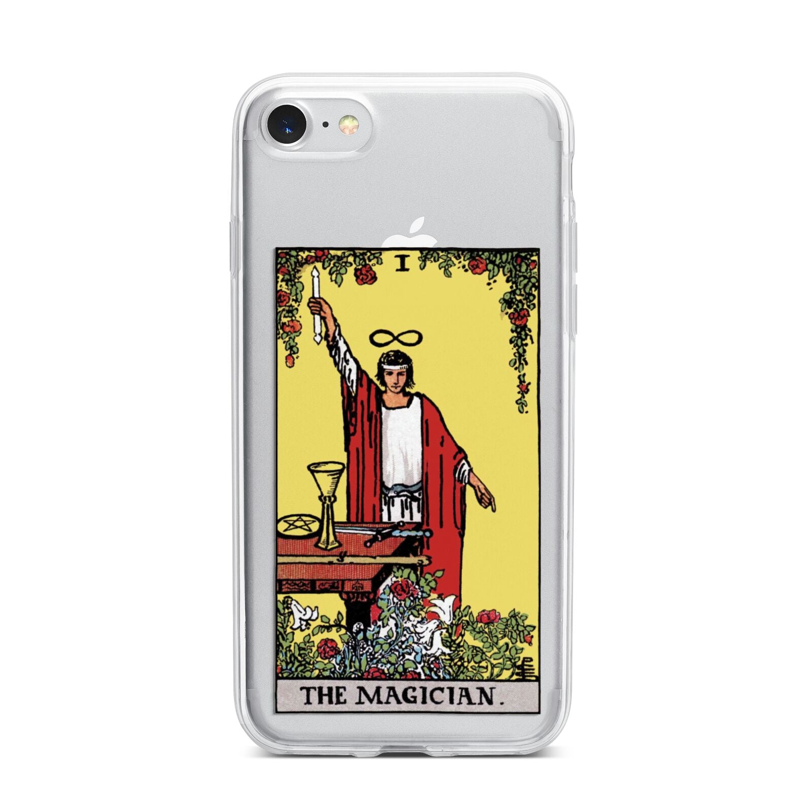 The Magician Tarot Card iPhone 7 Bumper Case on Silver iPhone