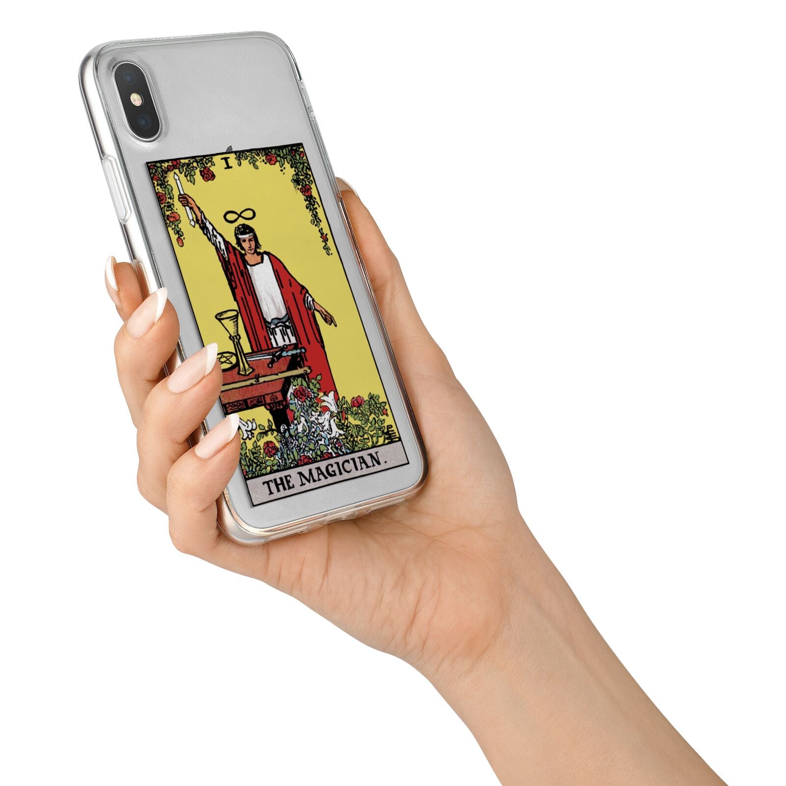 The Magician Tarot Card iPhone X Bumper Case on Silver iPhone Alternative Image 2