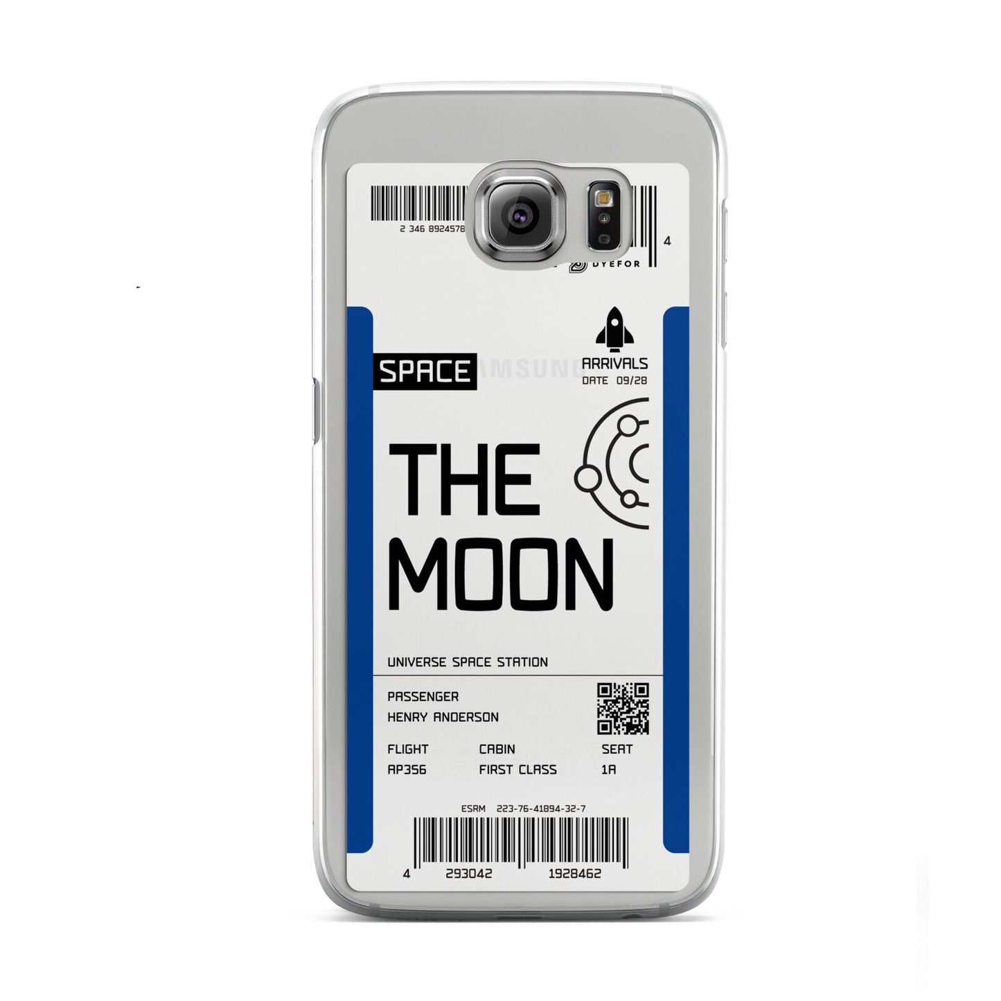 The Moon Boarding Pass Samsung Galaxy S6 Case