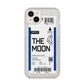 The Moon Boarding Pass iPhone 14 Plus Glitter Tough Case Starlight