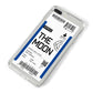 The Moon Boarding Pass iPhone 8 Plus Bumper Case on Silver iPhone Alternative Image