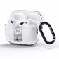 The Moon Monochrome AirPods Pro Clear Case Side Image