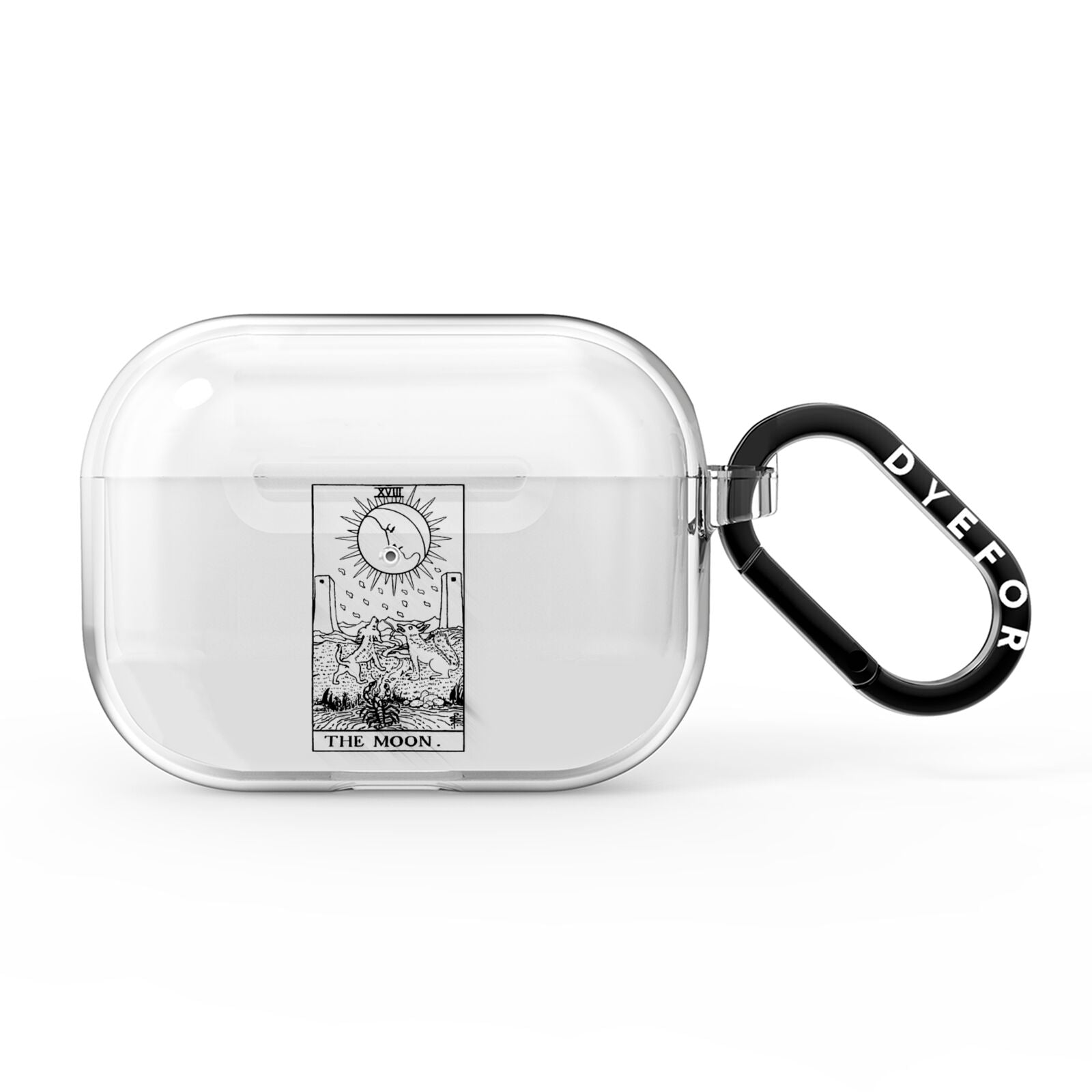 The Moon Monochrome AirPods Pro Clear Case