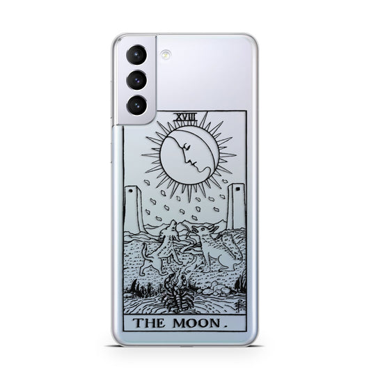 The Moon Monochrome Samsung S21 Plus Phone Case