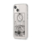 The Moon Monochrome iPhone 14 Clear Tough Case Starlight Angled Image