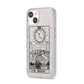 The Moon Monochrome iPhone 14 Glitter Tough Case Starlight Angled Image