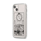 The Moon Monochrome iPhone 14 Plus Clear Tough Case Starlight Angled Image