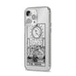 The Moon Monochrome iPhone 14 Pro Max Clear Tough Case Silver Angled Image