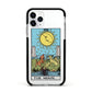 The Moon Tarot Card Apple iPhone 11 Pro in Silver with Black Impact Case