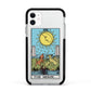 The Moon Tarot Card Apple iPhone 11 in White with Black Impact Case