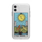 The Moon Tarot Card Apple iPhone 11 in White with Bumper Case