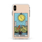The Moon Tarot Card Apple iPhone Xs Max Impact Case White Edge on Gold Phone