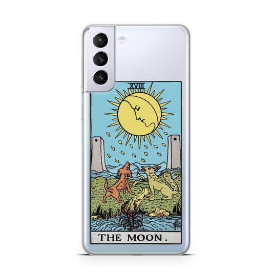The Moon Tarot Card Samsung S21 Plus Phone Case