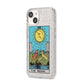 The Moon Tarot Card iPhone 14 Glitter Tough Case Starlight Angled Image