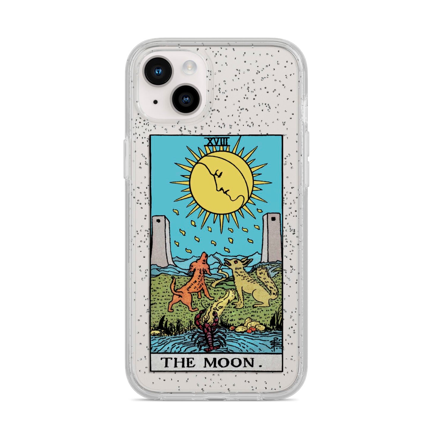 The Moon Tarot Card iPhone 14 Plus Glitter Tough Case Starlight