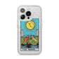 The Moon Tarot Card iPhone 14 Pro Glitter Tough Case Silver