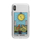 The Moon Tarot Card iPhone X Bumper Case on Silver iPhone Alternative Image 1