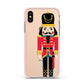 The Nutcracker Apple iPhone Xs Impact Case Pink Edge on Gold Phone