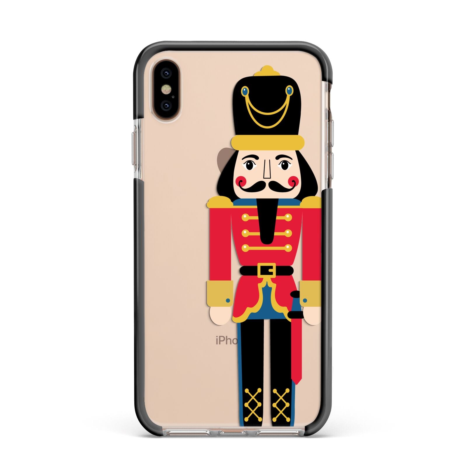 The Nutcracker Apple iPhone Xs Max Impact Case Black Edge on Gold Phone