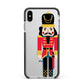 The Nutcracker Apple iPhone Xs Max Impact Case Black Edge on Silver Phone