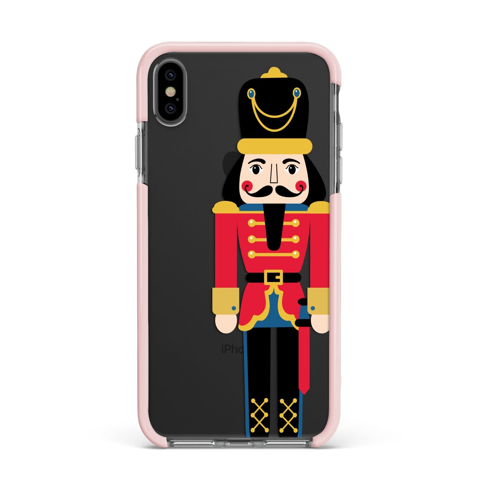 The Nutcracker Apple iPhone Xs Max Impact Case Pink Edge on Black Phone
