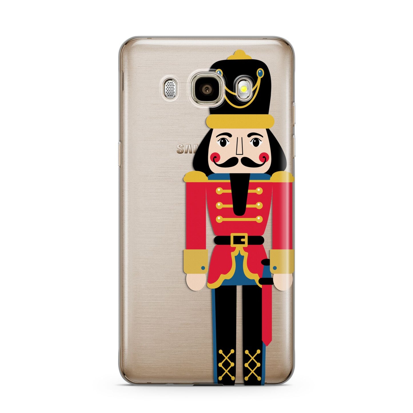 The Nutcracker Samsung Galaxy J7 2016 Case on gold phone