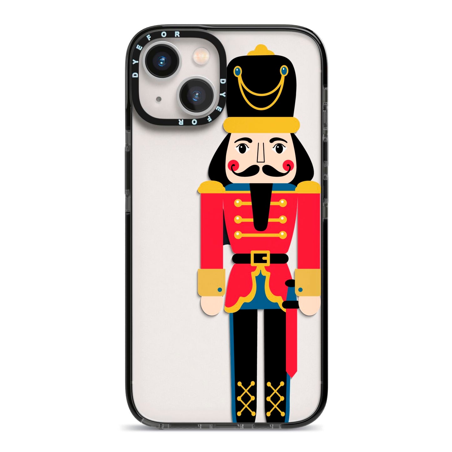 The Nutcracker iPhone 13 Black Impact Case on Silver phone