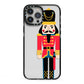 The Nutcracker iPhone 13 Pro Max Black Impact Case on Silver phone