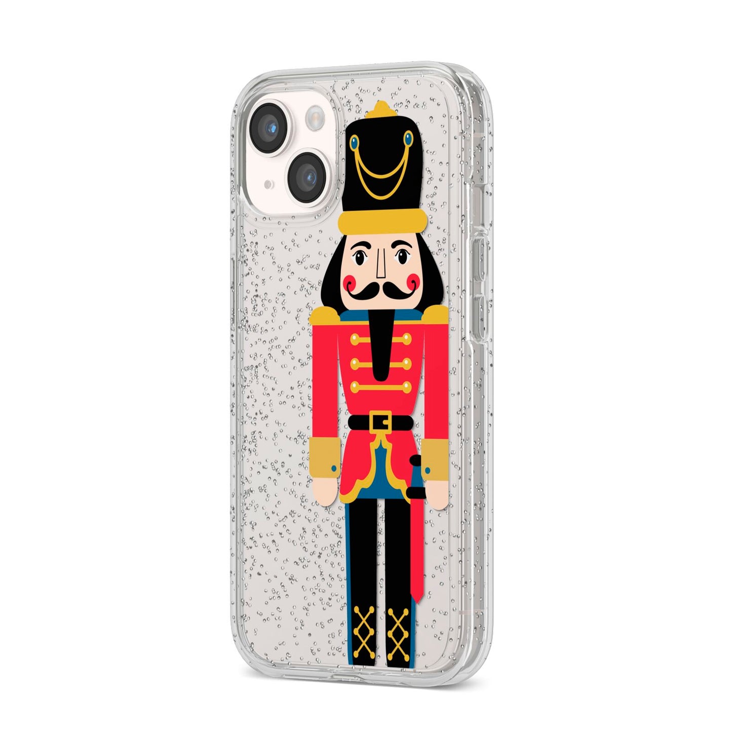 The Nutcracker iPhone 14 Glitter Tough Case Starlight Angled Image