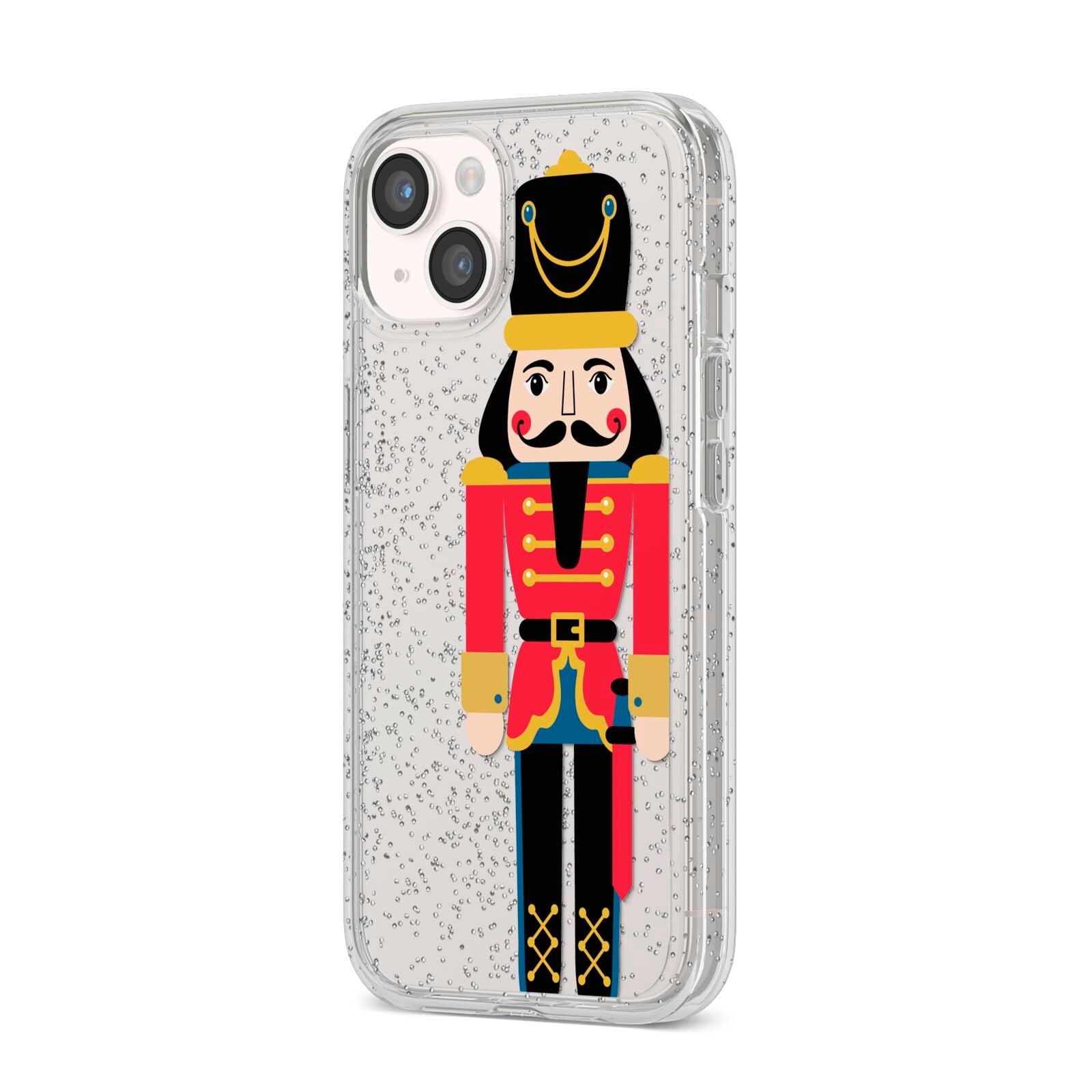 The Nutcracker iPhone 14 Glitter Tough Case Starlight Angled Image