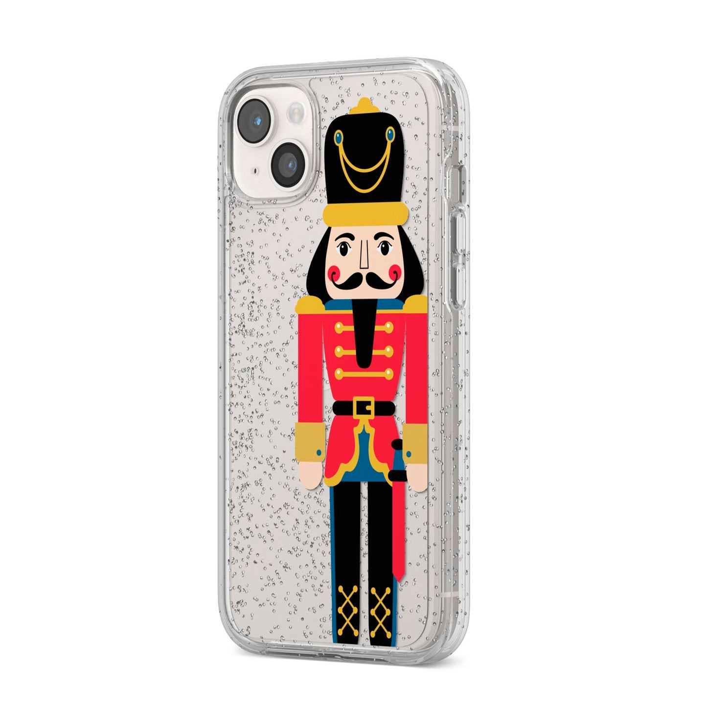 The Nutcracker iPhone 14 Plus Glitter Tough Case Starlight Angled Image