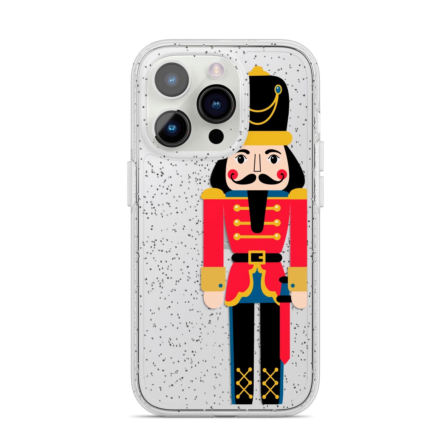 The Nutcracker iPhone 14 Pro Glitter Tough Case Silver