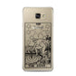 The Star Monochrome Tarot Card Samsung Galaxy A7 2016 Case on gold phone