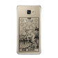 The Star Monochrome Tarot Card Samsung Galaxy A9 2016 Case on gold phone
