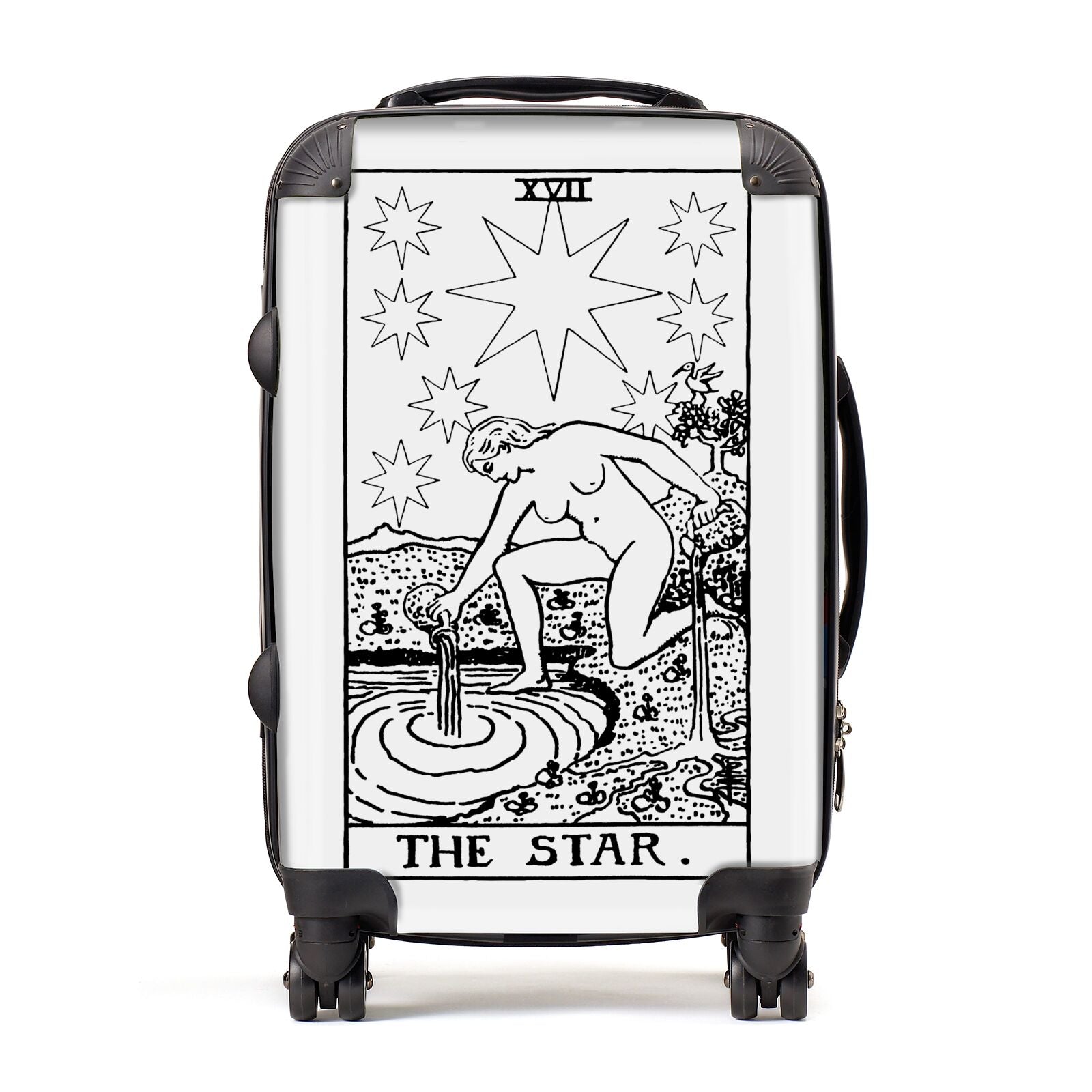 The Star Monochrome Tarot Card Suitcase