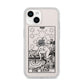 The Star Monochrome Tarot Card iPhone 14 Clear Tough Case Starlight