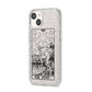 The Star Monochrome Tarot Card iPhone 14 Glitter Tough Case Starlight Angled Image
