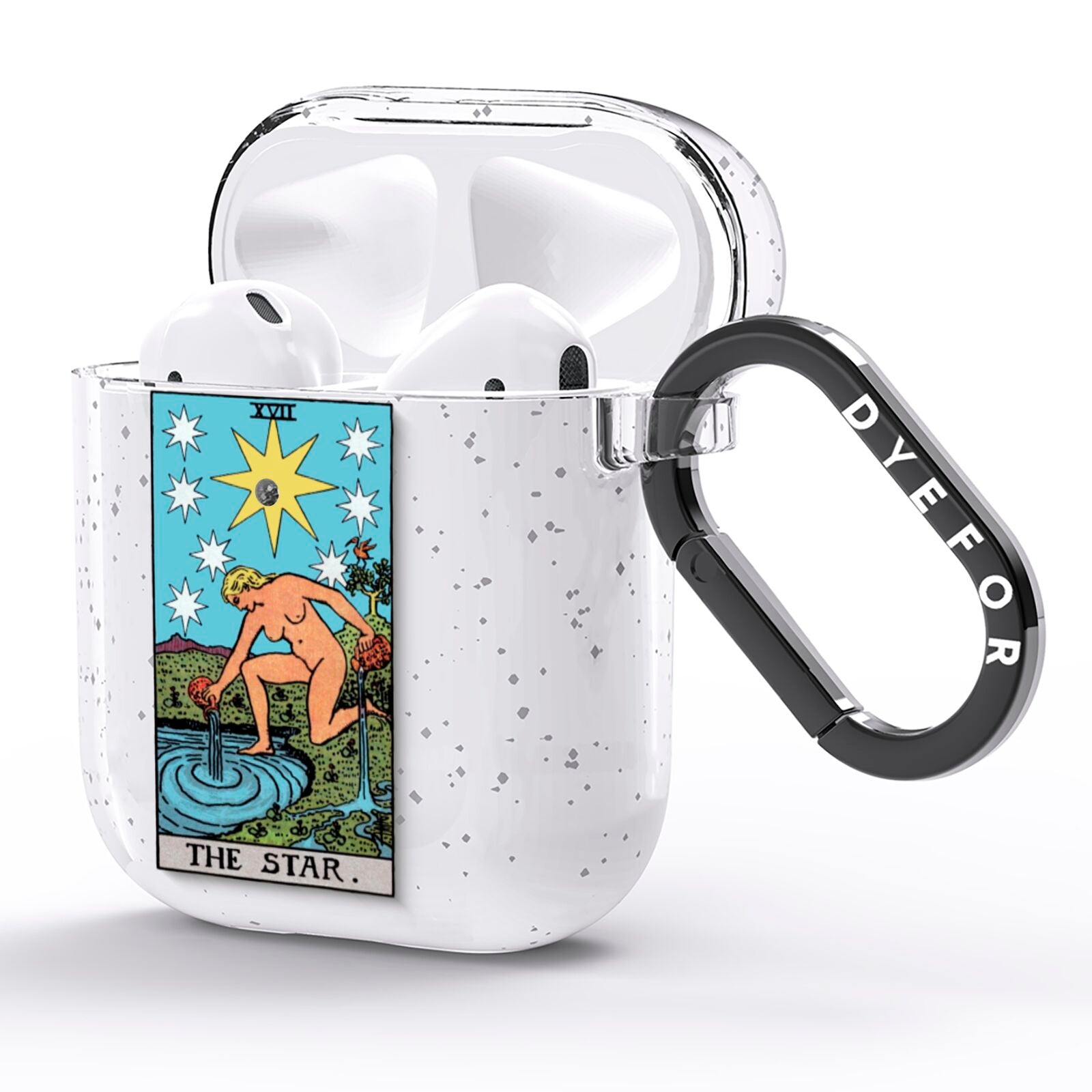 The Star Tarot Card AirPods Glitter Case Side Image