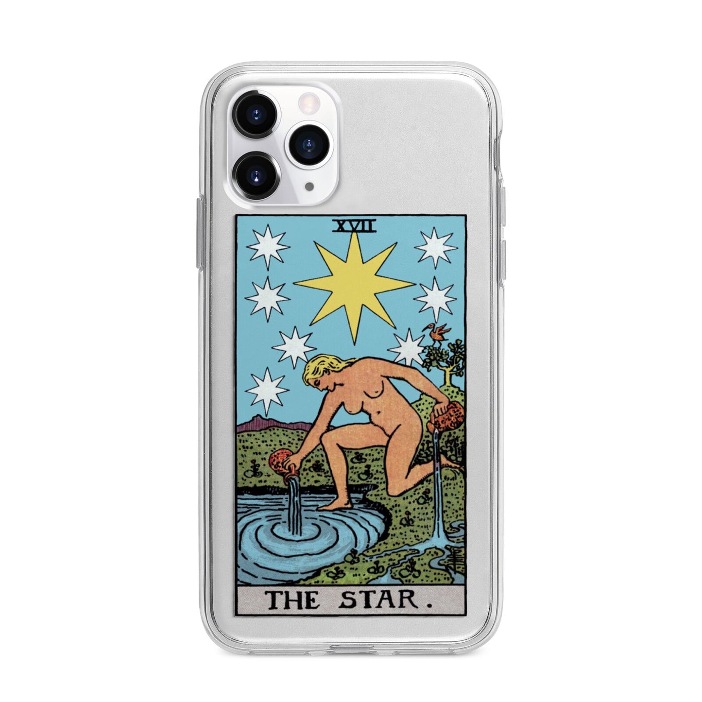 The Star Tarot Card Apple iPhone 11 Pro Max in Silver with Bumper Case