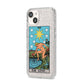 The Star Tarot Card iPhone 14 Glitter Tough Case Starlight Angled Image